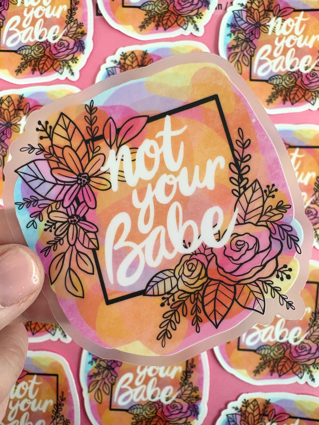 Not Your Babe Sticker