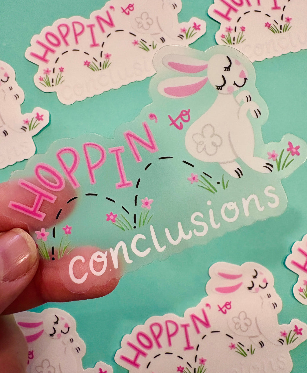 Hoppin’ to Conclusions Sticker