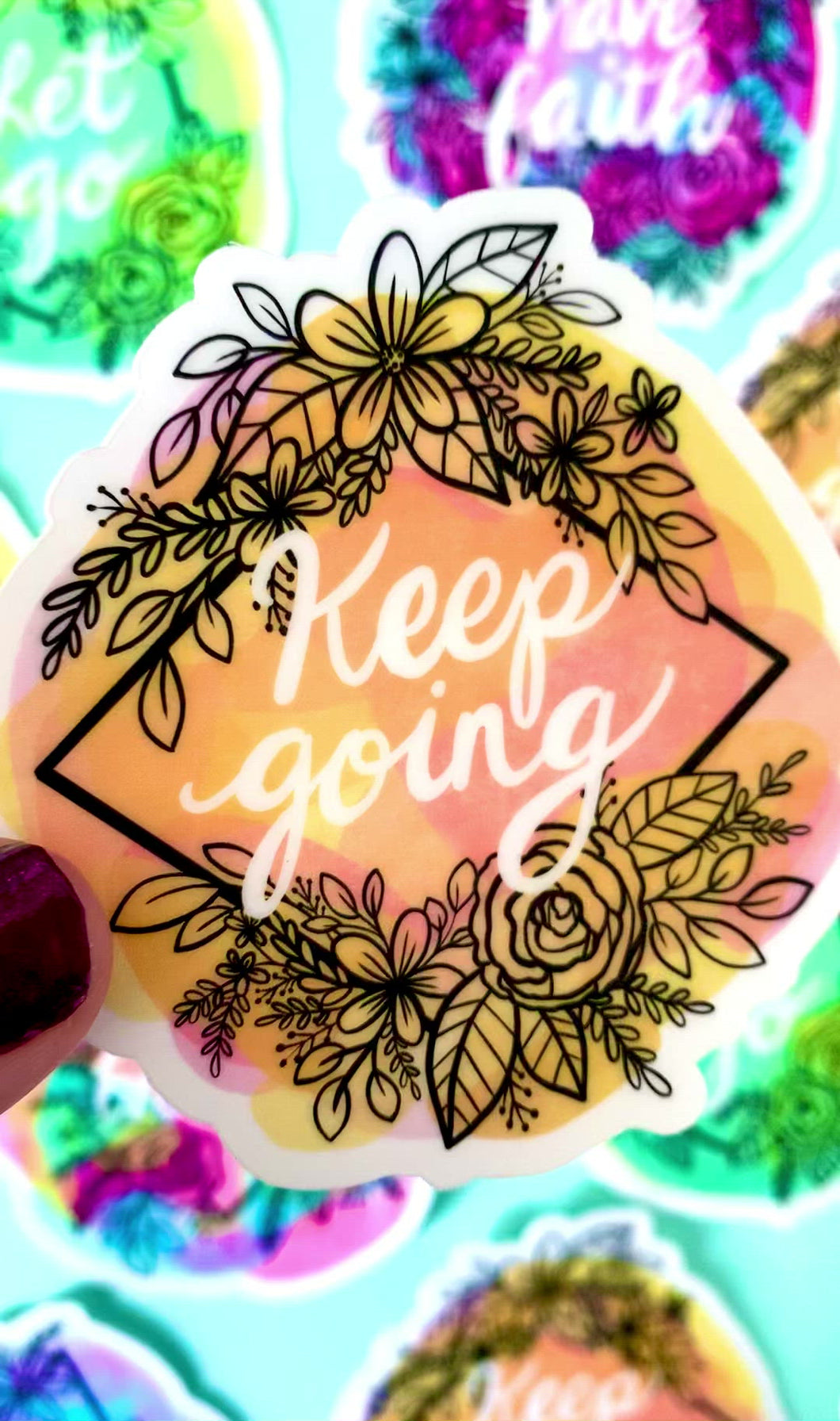 Keep Going Sticker